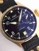 Replica IWC Schaffhausen Automatic Watch Blue Dial Black Leather  (4)_th.jpg